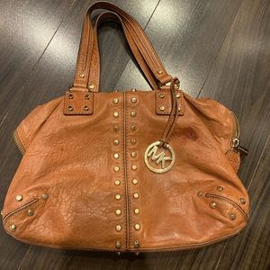 Michael Kors Brown Leather Shoulder Bag
